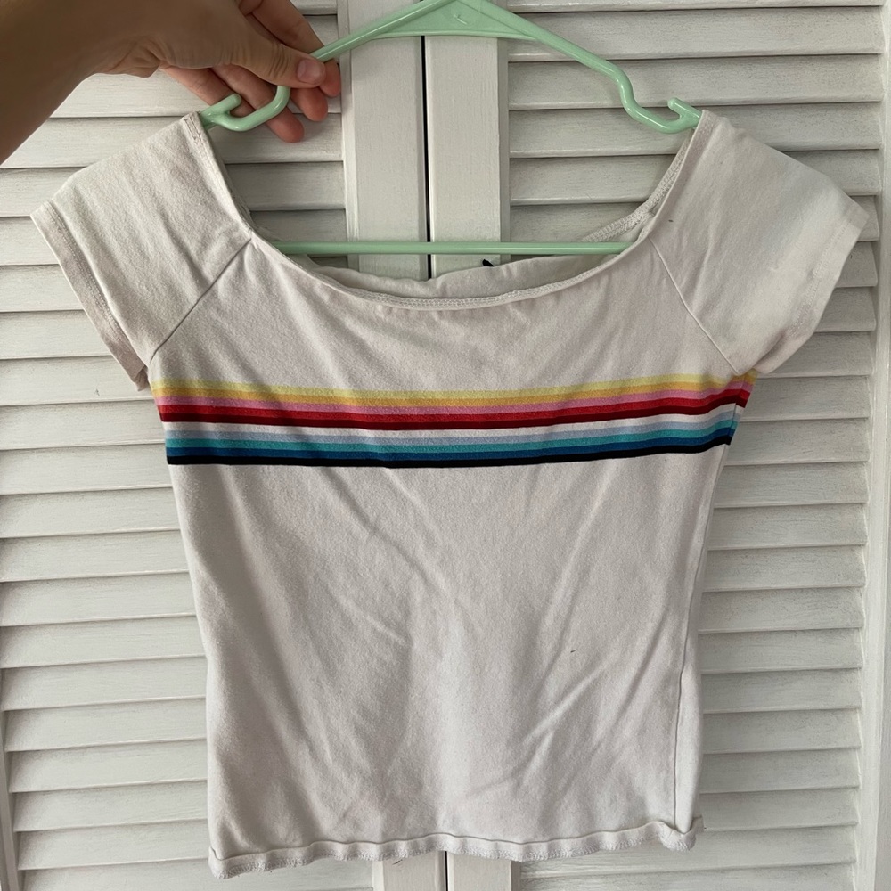 Off the Shoulder Crop Top